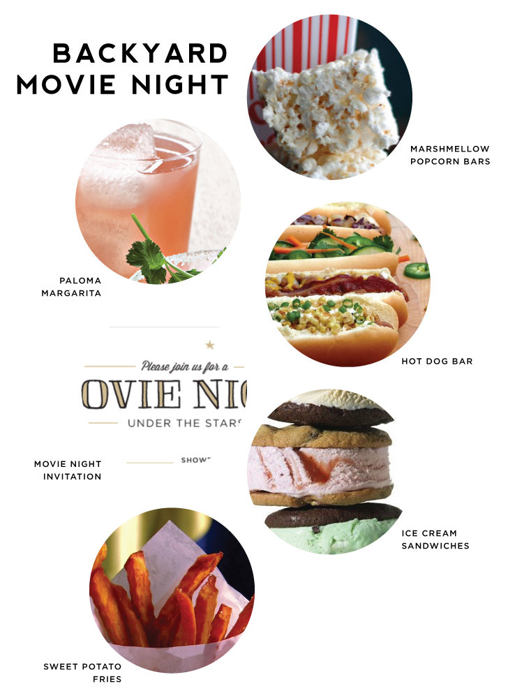 Menu:  Outdoor Movie Night!