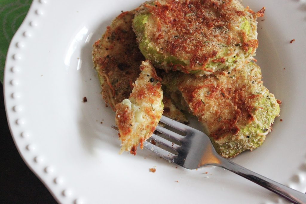 Recipe:  Parmesan-breaded Squash