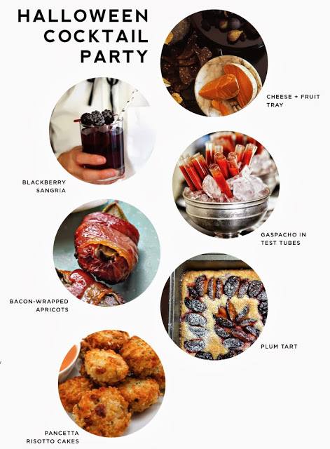 Menu:  Halloween Cocktail Party