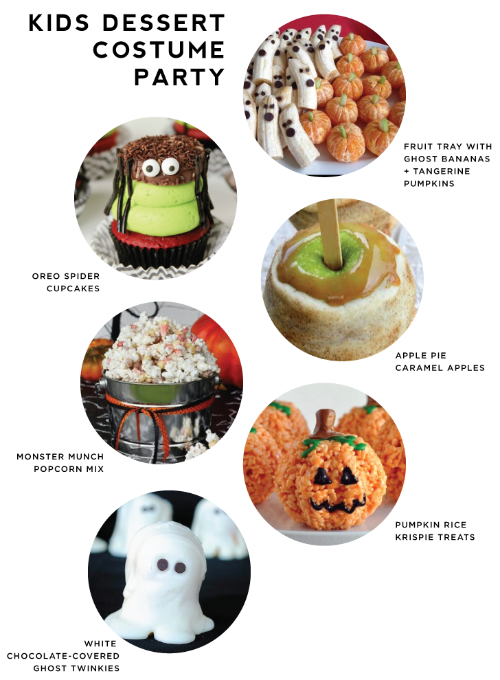 Menu:  Halloween Dessert Costume Party Menu