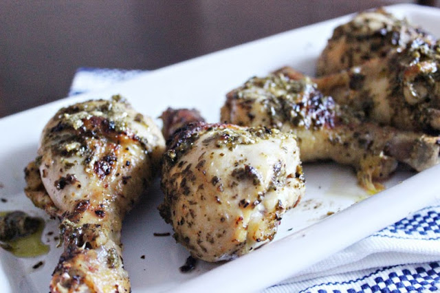 Quick Recipe:  Pesto Drumsticks