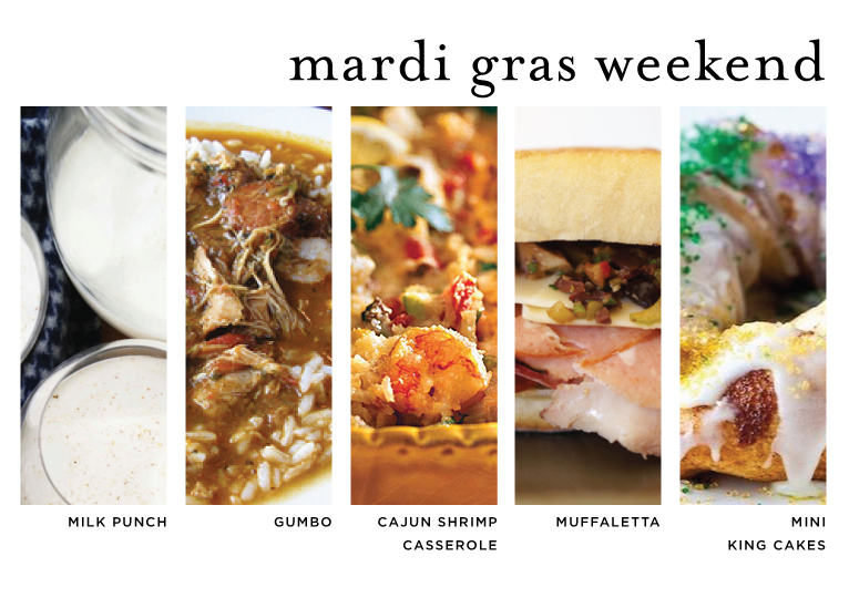 Monday Menu:  Mardi Gras Weekend