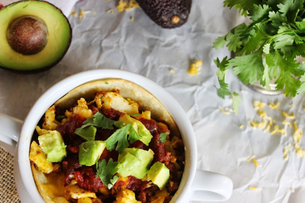 Chorizo and Egg Scramble with Homemade Ancho Chili Sauce