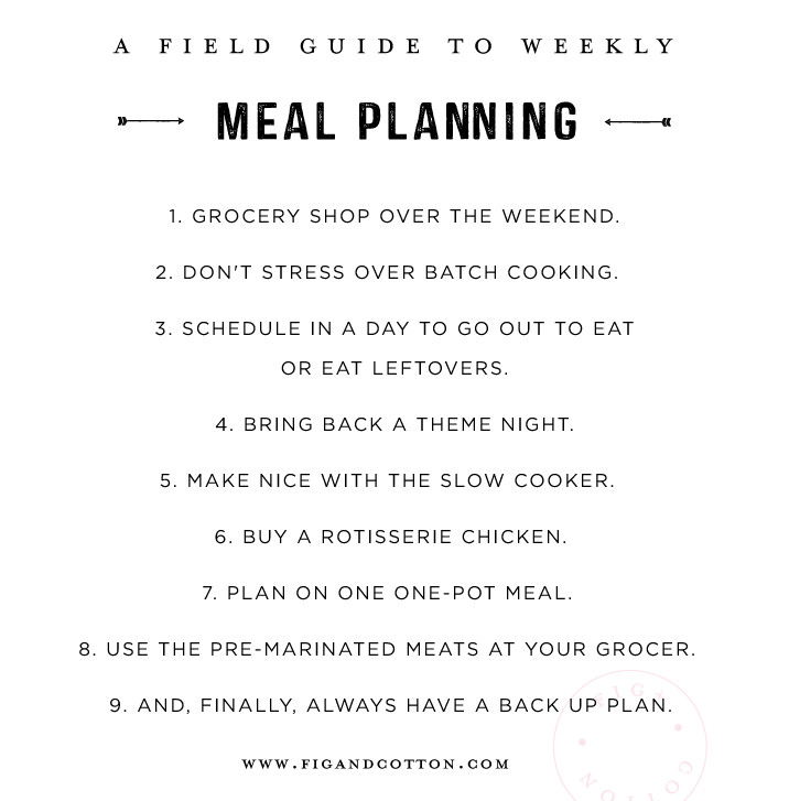 Weekly Meal Planning | 2