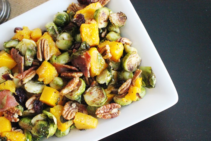 Brussels Sprouts and Butternut Squash Salad